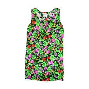 Vintage Dressing Clio Women's Dress Size Medium‎ Floral Print Made In USA